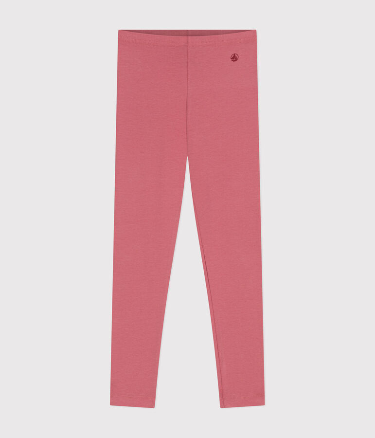 Legging en jersey &eacute;lasthanne enfant fille rose ROSEWOOD