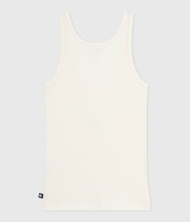 D&eacute;bardeur femme en laine et coton leger &eacute;cru