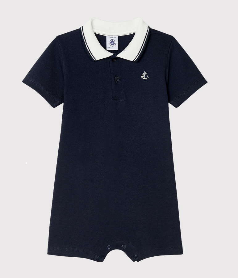Combicourt polo b&eacute;b&eacute; gar&ccedil;on bleu SMOKING