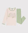 Pyjama manches longues fille en coton PANACOTTA/ SABIO