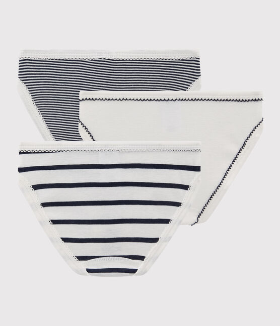 Lot de 3 culottes rayées petite fille variante 1