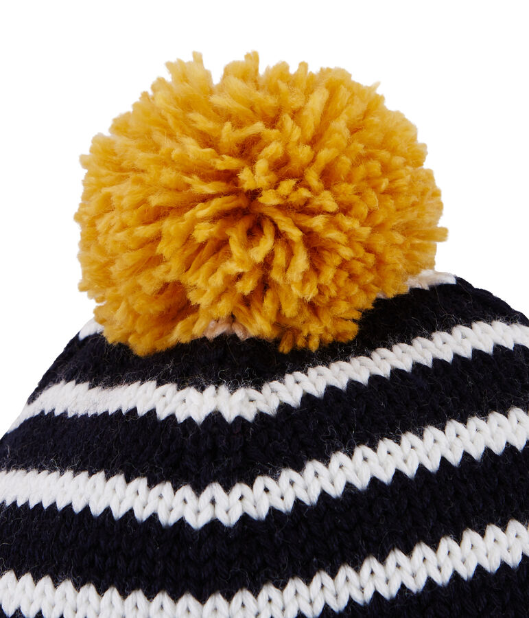 Bonnet enfant gar&ccedil;on bleu/blanc