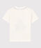 Tee-shirt manches courtes en jersey enfant garçon blanc MARSHMALLOW