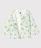 Cardigan bébé fille en molleton imprimé blanc MARSHMALLOW/blanc MULTICO