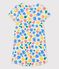 Chemise de nuit fruits petite fille en coton blanc MARSHMALLOW/blanc MULTICO