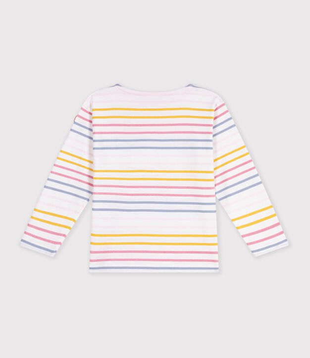 Marini&egrave;re enfant en coton blanc/multicouleur
