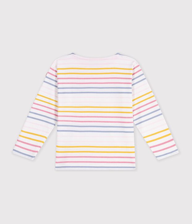 Marini&egrave;re enfant en coton blanc/multicouleur