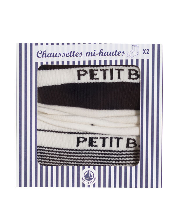 Lot chaussettes mi-hautes femme multicouleur