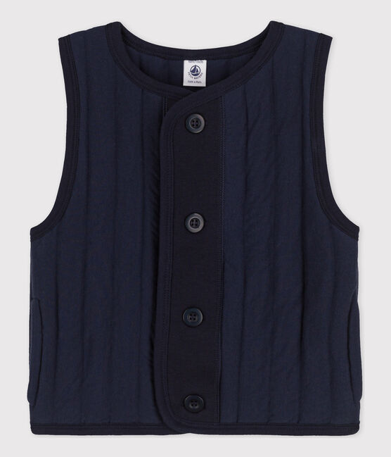 Veste sans manche en tubique enfant fille / garçon bleu SMOKING
