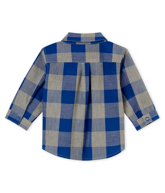 Chemise à carreaux bébé garçon bleu LIMOGES/blanc MULTICO