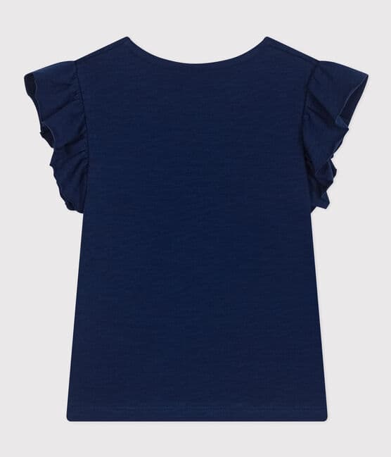 Tee-shirt en jersey flammé enfant fille bleu MEDIEVAL
