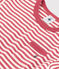 Tee-shirt manches courtes bébé en jersey flammé rayé rose PAPI/beige AVALANCHE
