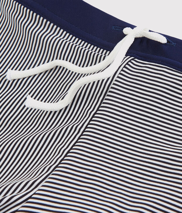 Maillot de bain enfant gar&ccedil;on bleu/blanc