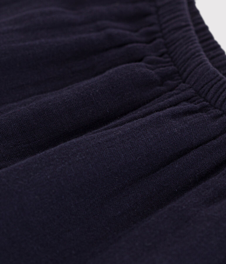 Pantalon en gaze de coton b&eacute;b&eacute; bleu
