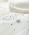 Robe en tricot bébé blanc MARSHMALLOW/gris ARGENT