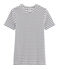 Tee shirt iconique femme blanc MARSHMALLOW/bleu SMOKING