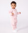 Sweatshirt bébé en coton brodé Petit Bateau rose JOLI