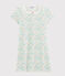 Chemise de nuit petite fille en côte blanc MARSHMALLOW/blanc MULTICO