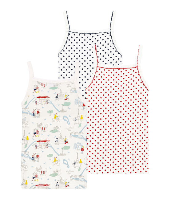 Trio de chemises à bretelles petite fille variante 1
