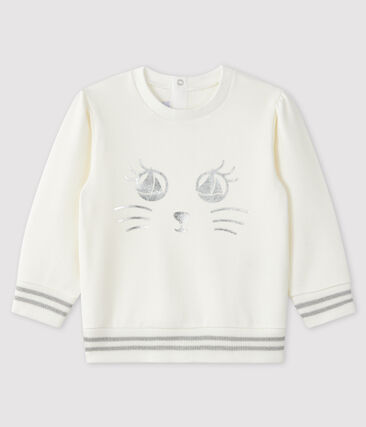 PETIT BATEAU - Sweatshirt bébé fille en molleton