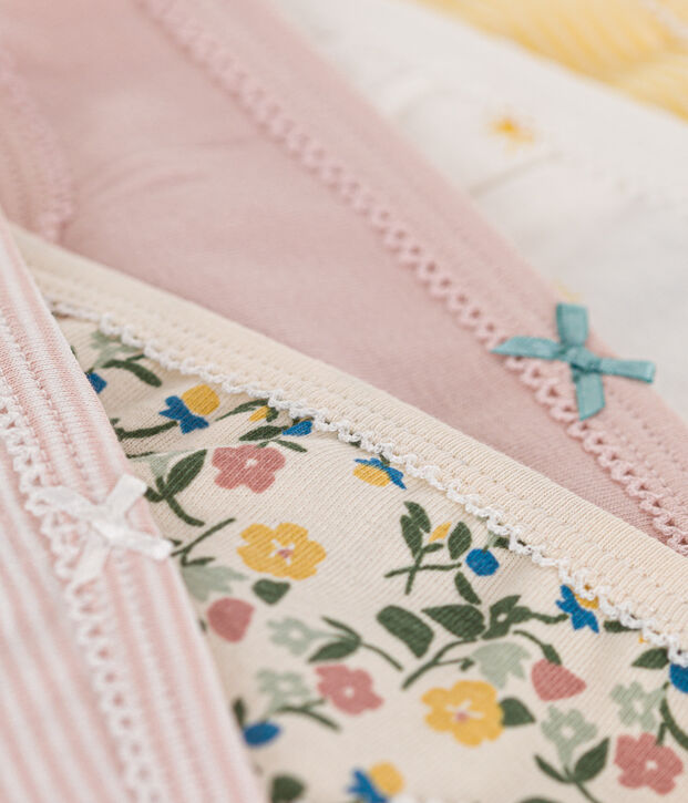 Lot de 5 culottes en coton enfant multicouleur