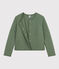 Cardigan en tubique matelassé femme vert CROCO