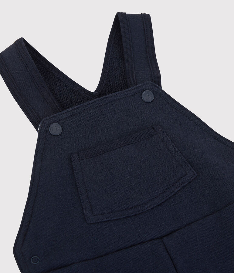 Salopette molleton b&eacute;b&eacute;. bleu SMOKING