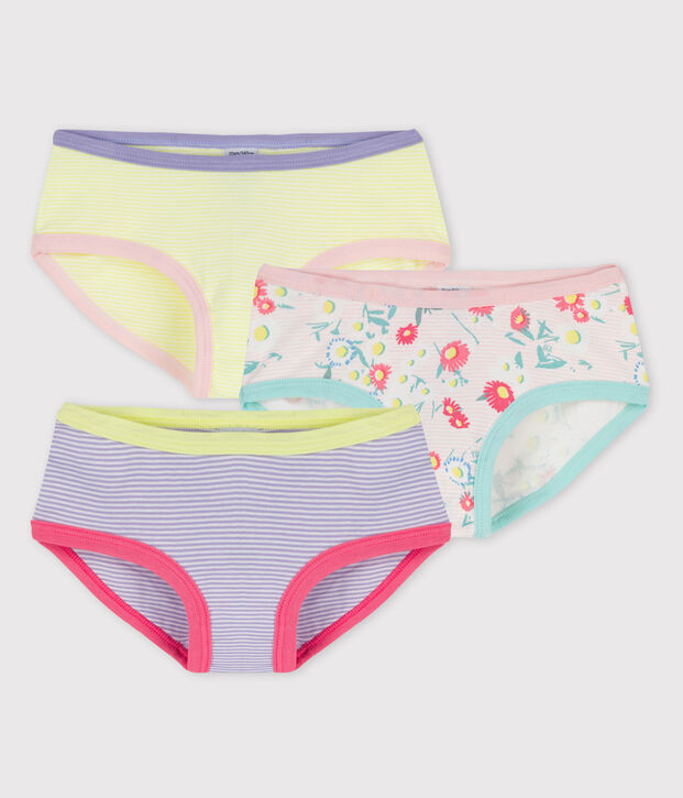 Trio de culottes petite fille multicouleur