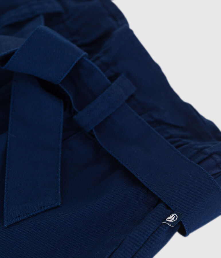 Short enfant en coton uni bleu MEDIEVAL