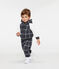 Pantalon bébé garçon à carreaux doublé sherpa noir CITY/blanc MULTICO
