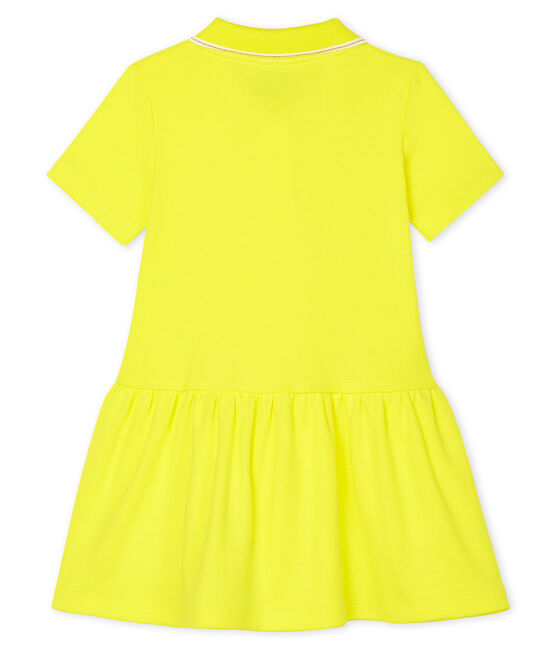 Robe polo bébé fille jaune EBLOUIS