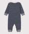 Combinaison longue bébé garçon rayure marinière bleu SMOKING/blanc MARSHMALLOW