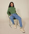 Tee-shirt l'Iconique Col roulé en coton femme vert PALMERAIE