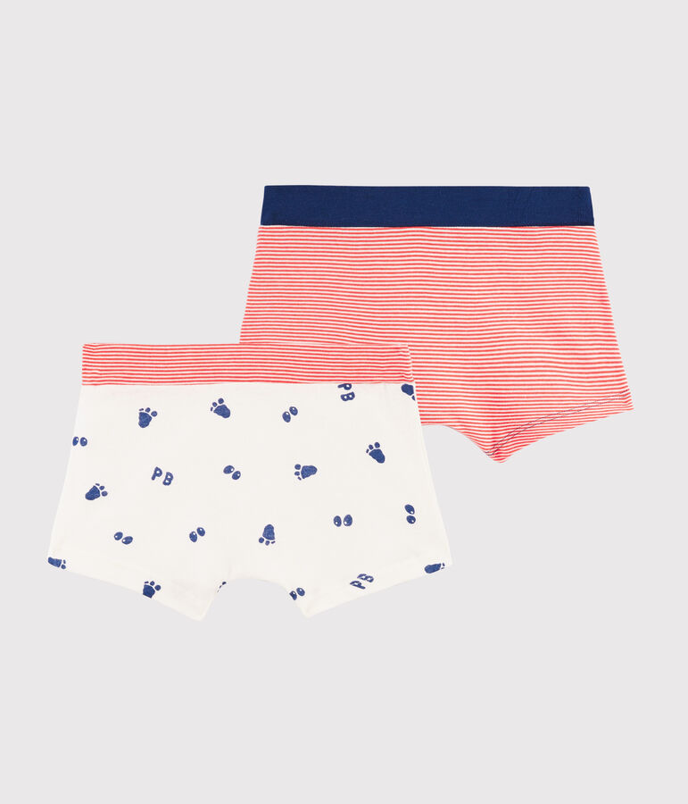 Lot de 2 boxers imprim&eacute; patte de y&eacute;ti petit gar&ccedil;on multicouleur