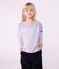 Marinière enfant en coton violet SQUAW/ MILK