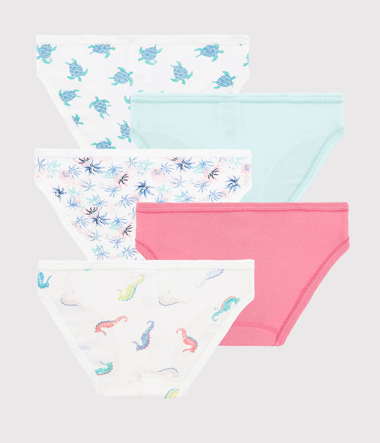 Lot de 5 culottes oc&eacute;ans petite fille multicouleur