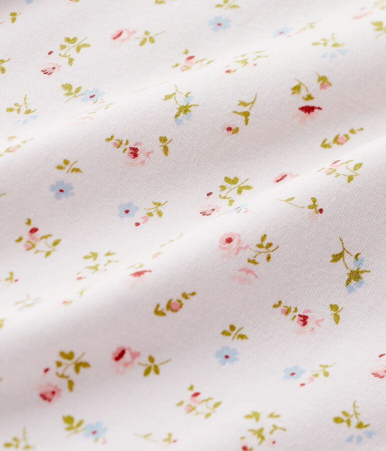 Chemise de nuit fille &agrave; imprim&eacute; petites fleurs rose/multicouleur
