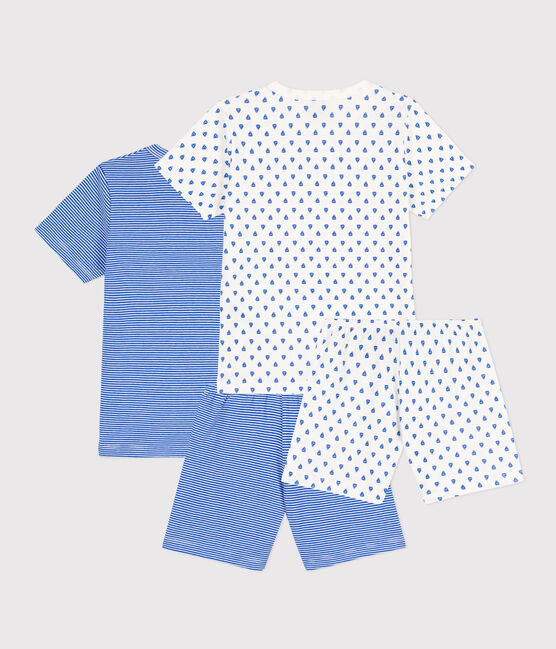 Lot de 2 pyjacourts milleraies en coton petit garçon variante 1