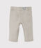 Pantalon bébé garçon rayé gris MINERAI/blanc LAIT