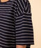 T-shirt LE BOXY en coton Femme bleu SMOKING/blanc MARSHMALLOW