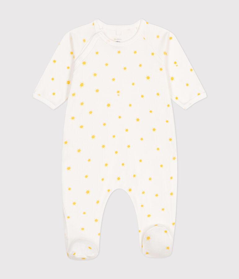 Pyjama b&eacute;b&eacute; en coton blanc MARSHMALLOW/ ORGE