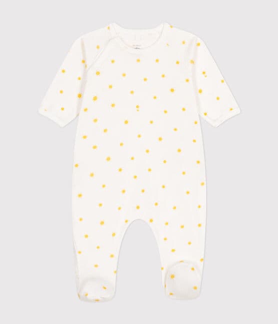 Pyjama bébé en coton blanc MARSHMALLOW/ ORGE