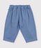 Pantalon b&eacute;b&eacute; en serge uni bleu