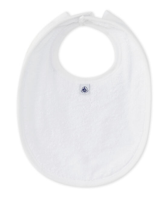 Bavoir bébé garçon doublé bleu FRAICHEUR/blanc ECUME