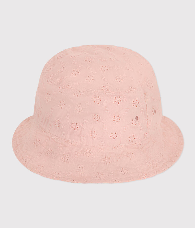 Bob en broderie anglaise rose enfant fille rose SALINE
