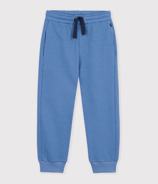 Pantalon de jogging enfant en coton bleu