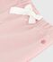 Pantalon bébé en coton uni rose JOLI