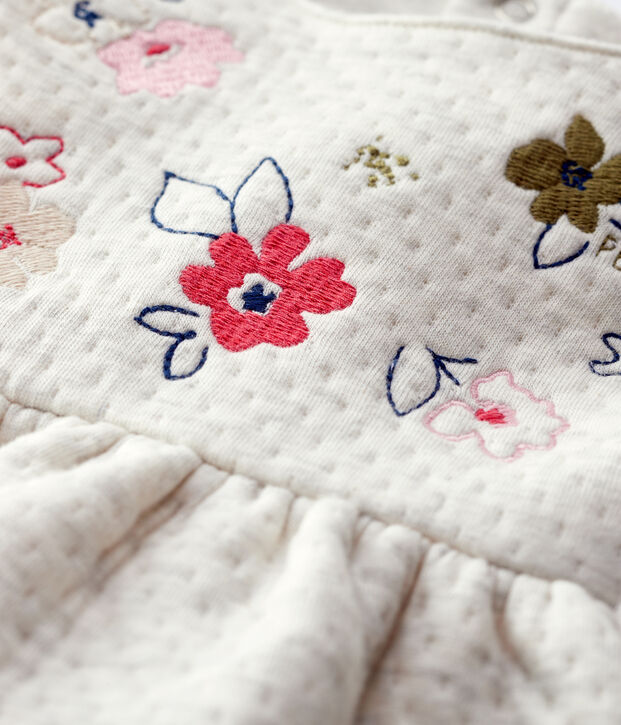 Robe matelass&eacute;e b&eacute;b&eacute;. beige