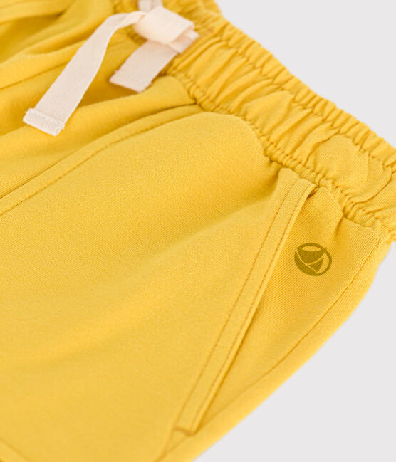 Short en coton enfant garçon jaune NECTAR