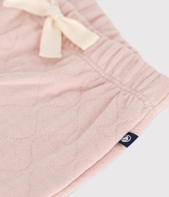 Pantalon en tubique matelassé bébé rose SALINE